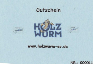 Holzwurm Gutschein